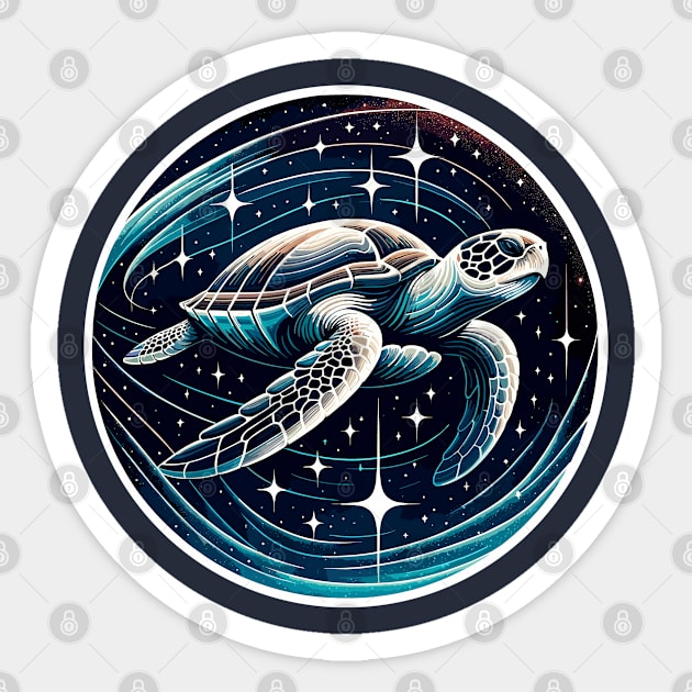 Space turtle Sticker by Art_Boys